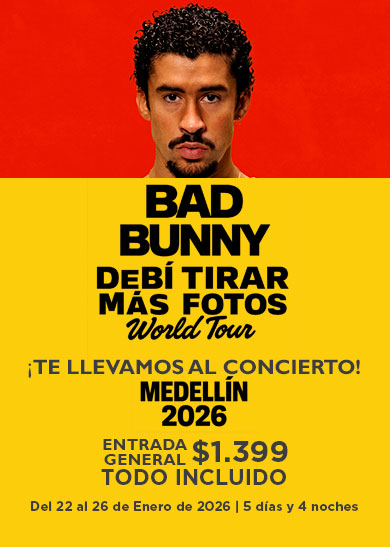 Concierto de Bab Bunny en Medillin colombia 2026