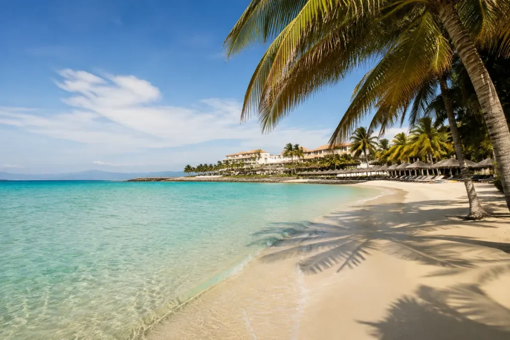 Playa y resort en la Isla de Margarita